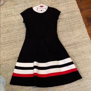 Gorgeous black, red, and white dress!!